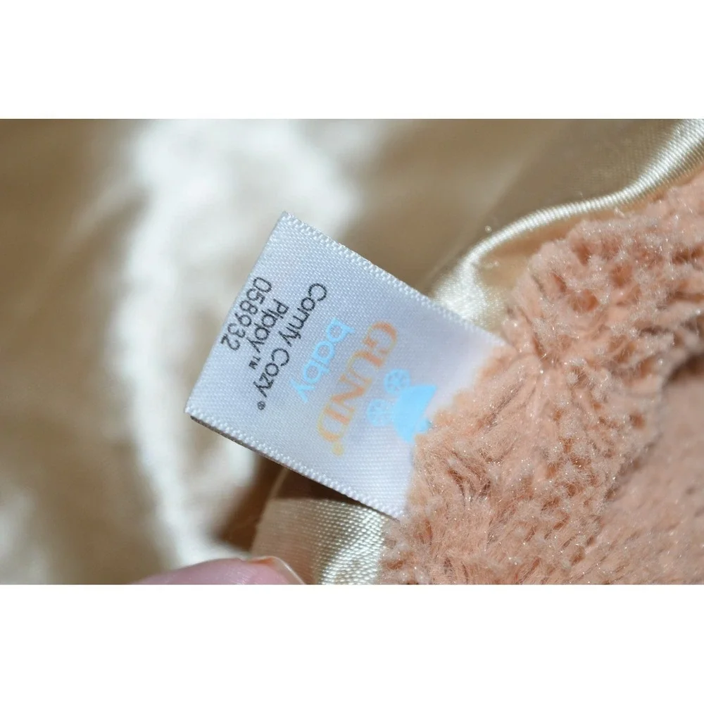 Baby Gund Pippy Monkey Comfy Cozy Satin‎ Plush Activity Security Blanket Lovey